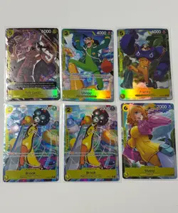 One Piece Egghead Starter Deck Alt Art Lot: Lucci Usopp Franky Brook Stussy - Image 1