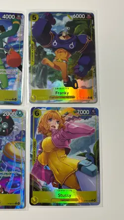 One Piece Egghead Starter Deck Alt Art Lot: Lucci Usopp Franky Brook Stussy - Image 4