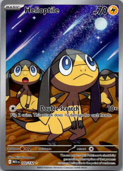 Helioptile 143/132 - Illustration Rare Full Art Pokemon TCG Mega Evolution NM - Image 1
