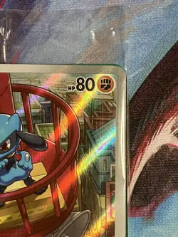 SEALED Pokemon Mega Evolution Riolu Promo Card - Image 3