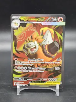 Mega Camerupt ex 156/132 ME01: Mega Evolution Ultra Rare Pokemon Card - Image 1