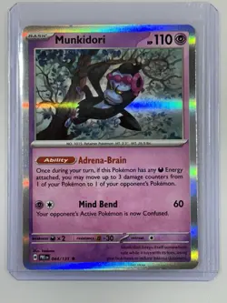 Pokemon TCG Munkidori Illustration Rare 044/131 NM Holo Card Scarlet Violet - Image 1