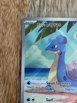 Misty’s Lapras 194/182 Pokemon Card Destined Rivals Full Art Holo - Image 3