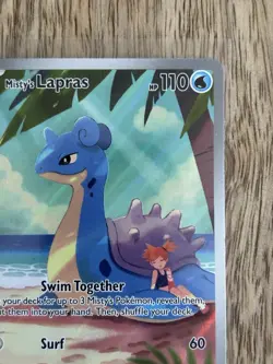 Misty’s Lapras 194/182 Pokemon Card Destined Rivals Full Art Holo - Image 4