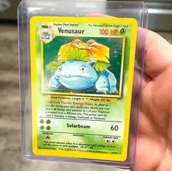 POKEMON VENUSAUR HOLOGRAPHIC CARD 15/102 BASE SET - Image 1