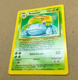 POKEMON VENUSAUR HOLOGRAPHIC CARD 15/102 BASE SET - Image 2