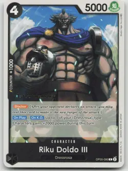 Riku Doldo III - OP05 - 1st Anniversary Tournament Cards #OP05-090 C Normal NM - Image 1