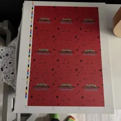 Pokemon 2024 Card Database Team Rocket Red Holo Uncut Sheet- Gengar, Umbreon - Image 2