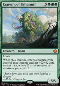 Craterhoof Behemoth Tarkir: Dragonstorm (TDM) 138 MTG Regular - Image 1