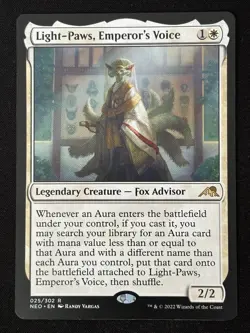1x MTG Light-Paws, Emperor's Voice - Kamigawa: Neon Dynasty (NEO) #25 - Magic - Image 3