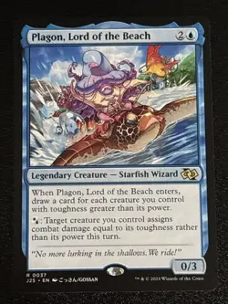 MTG Foundations Jumpstart Plagon, Lord of the Beach Anime 0037 NM Rare - Image 1