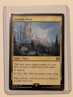 Magic: The Gathering MTG FINAL FANTASY FIN #289 Starting Town Rare - Image 1