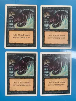 unlimited DARK RITUAL x4 played see pics - Image 1