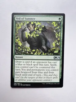 Veil of Summer Core Set 2020 Uncommon Green Instant Regular MTG - Image 1