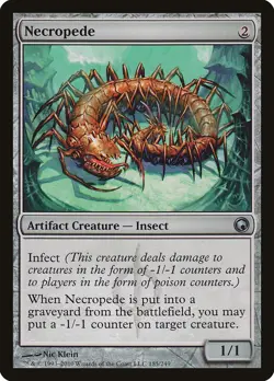 MTG Necropede ** Scars of Mirrodin ** English (LP) - Image 1