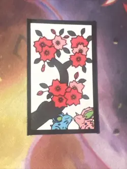 Pokemon Poker Playing Card Hanafuda Nidorans #2 NM/EX or EX - Image 1