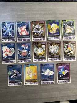 Pokemon Pocket Monsters Carddass Lot Of 14! DMG-HP Condition - Image 1