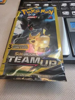 🔥💎 HEAVY Pokemon Team Up Booster Pack 7.8g ⚡ POSSIBLE HOLO 🔥 SEALED 💎🔥 - Image 2