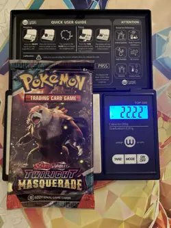 (VERY HEAVY) 22.22g Pokemon TCG Twilight Masquerade Booster Pack (SEALED)✅ - Image 1