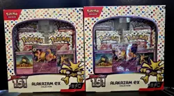 (2) Pokemon TCG 151 Alakazam ex Collection Box Sealed Scarlet And Violet Promos - Image 1