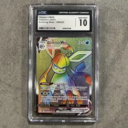 CGC 10 Glaceon Vmax 208/203 Pokemon Evolving Skies 2021 English - Image 1