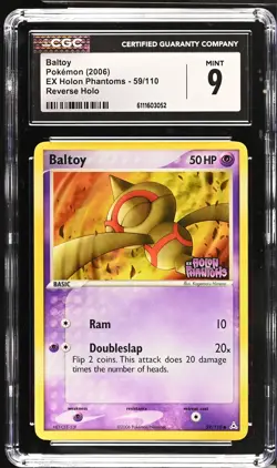 Baltoy 59/110 Reverse Holo EX Holon Phantoms Pokemon CGC 9 Mint - Image 1