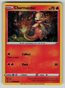Charmander SWSH092 Holo Promo Sword & Shield Promo Pokemon NM - Image 1