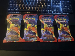 Pokemon TCG Scarlet and Violet Destined Rivals Booster Pack Sealed 4x! - Image 1