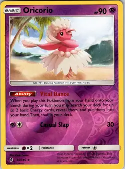 Oricorio (55) 55/145 SM - Guardians Rising Pokemon TCG NM Reverse Holo - Image 1