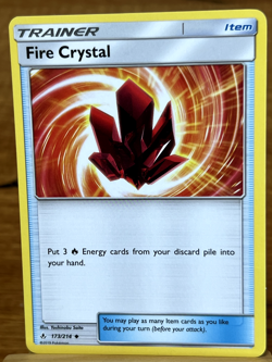 Pokemon TCG Trainer Fire Crystal 173/214 Unbroken Bonds Uncommon - Image 1