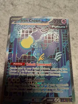 Pokemon Iron Crown ex 158/131 Sv: Prismatic Evolutions Holo - Image 3