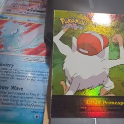 2000 Topps Pokemon EP24 Primeape Goes Bananas Rainbow Foil - Image 3
