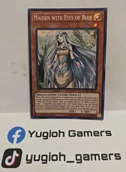 YUGIOH MAIDEN WITH EYES OF BLUE LCKC-EN012 1 ST EDITION SECRET LIGHT PLAYED - Image 1
