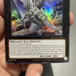 Indigo-Eyes Silver Dragon SDWD-EN032 ULTRA RARE Near mint +Bonus FREE SHIPPING! - Image 2