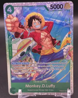 Monkey.D.Luffy PRB02-005 - One Piece TCG - SR Foil Near-Mint English - Image 1