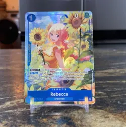 Rebecca OP15-053 SR Alt Art Parallel English One Piece TCG Adventure Kami Island - Image 1