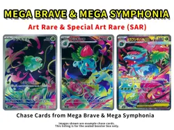 Pokemon Card Booster Box Set Mega Brave & Mega Symphonia Japanese Sealed Shrink - Image 4