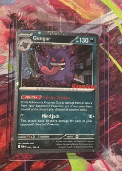 *SWIRL* bottom left! Gengar 050/088 GameStop Promo Pokemon card - Image 1