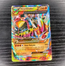 Pokemon TCG Primal Groudon EX Full Art Ultra Rare Card 86/160 NM - Image 3