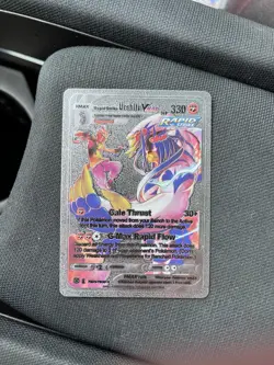 Pokemon Fan Made Silver Card - Urshifu Vmax - Image 1
