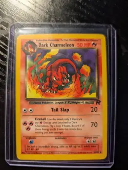 Dark Charmeleon 32/82 Team Rocket Pokemon Card Vintage - Image 1