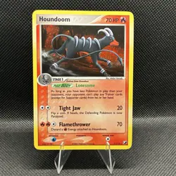 (Tail Swirl) Houndoom 7/115 ex Unseen Forces Holo Rare Vintage Pokemon Card - Image 1