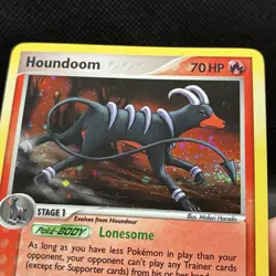 (Tail Swirl) Houndoom 7/115 ex Unseen Forces Holo Rare Vintage Pokemon Card - Image 3