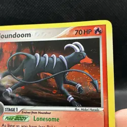 (Tail Swirl) Houndoom 7/115 ex Unseen Forces Holo Rare Vintage Pokemon Card - Image 4
