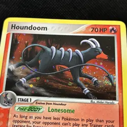(Tail Swirl) Houndoom 7/115 ex Unseen Forces Holo Rare Vintage Pokemon Card - Image 5