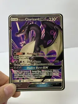 Shadow CharizardGX HP230 48/100 Gold Metal Pokemon Card-Collectible Gift Display - Image 3
