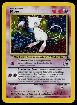 Pokemon Card - Mew Wizards Black Star Promos 9 Holo Promo - Image 1