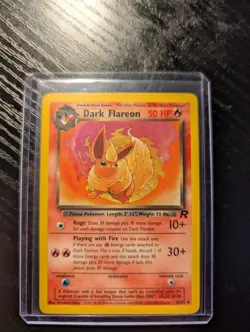 Dark Flareon 35/82 Team Rocket Pokemon Card NM Vintage - Image 1