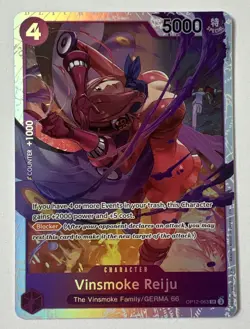 Vinsmoke Reiju OP12-063 SR ONE PIECE Tcg Card Game NM PURPLE - Image 1