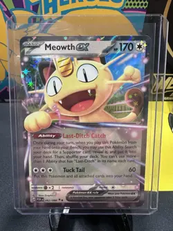 Pokemon TCG Meowth EX 062/088 Rare Holo Basic 170 HP English Card - Image 1